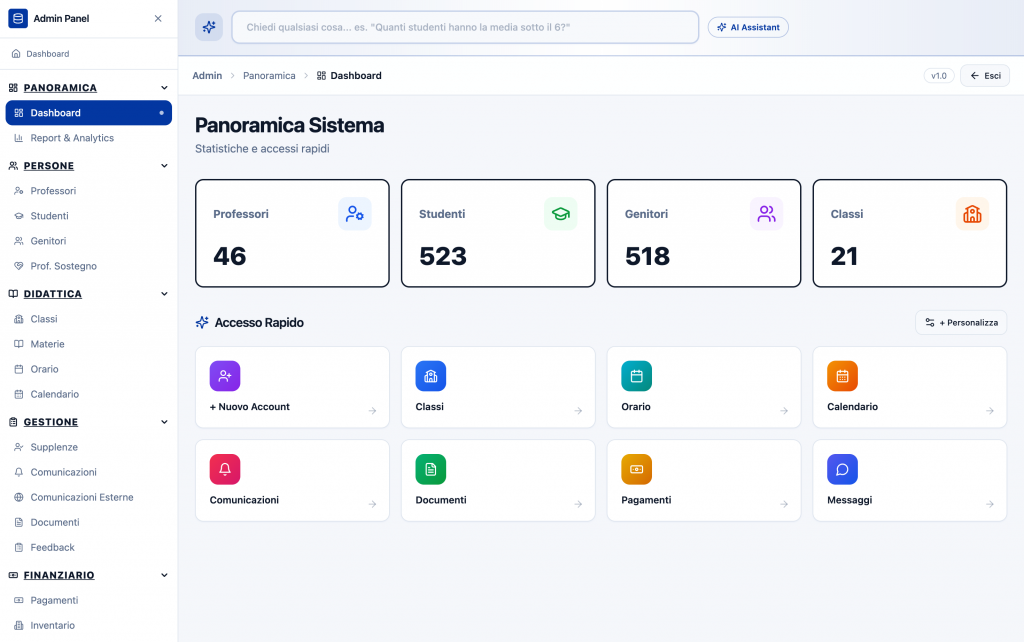 Immagine esplicativa del gestionale che la nostra SaaS offre